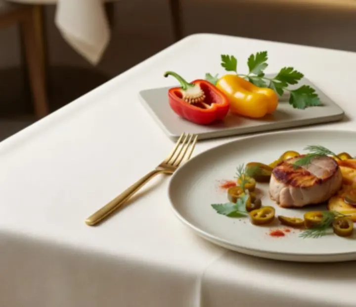 Modern tálalású, kreatív magyar gourmet fogás